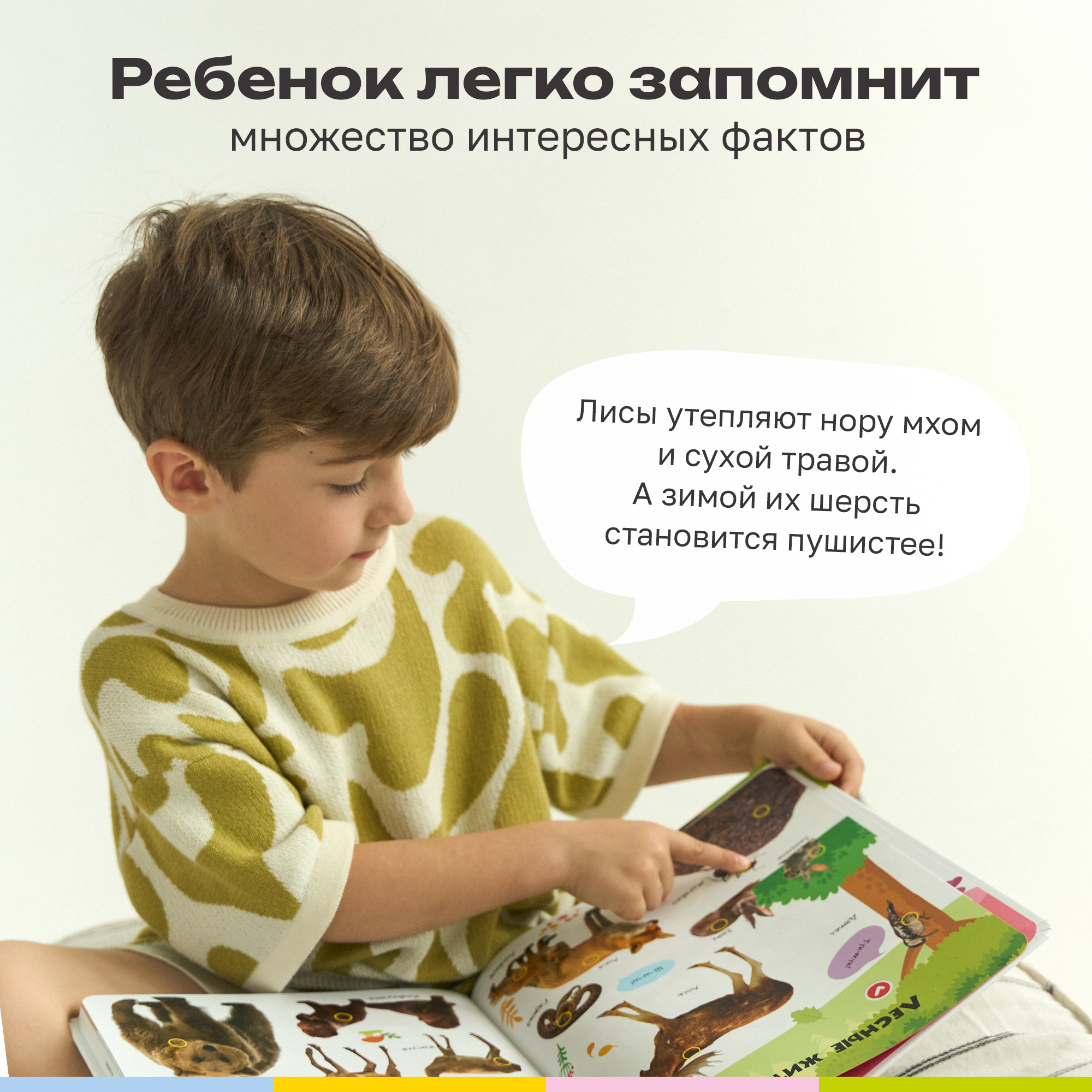 Говорящая Книга Нажималка BertToys 5 в 1 "Хочу всё знать" - фото 6
