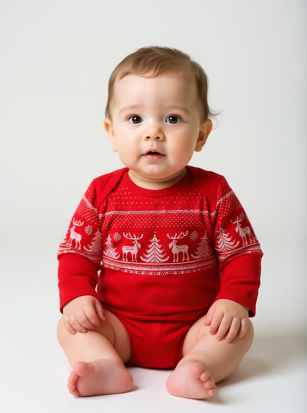 Боди KiMMi Baby КБ-1308072п красный_орнамент - фото 1