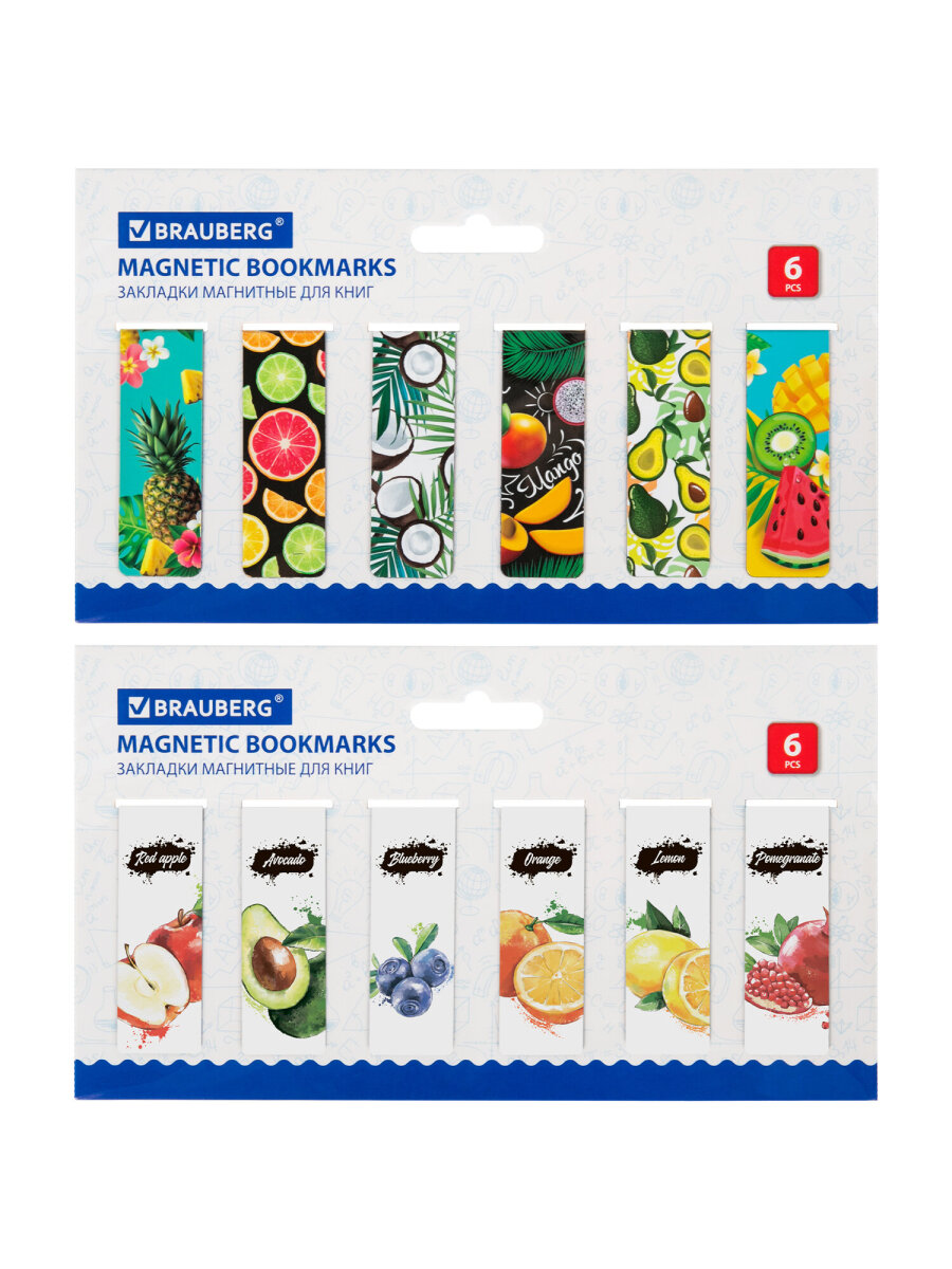 Магнитная закладка Brauberg 12 шт. - фото 5
