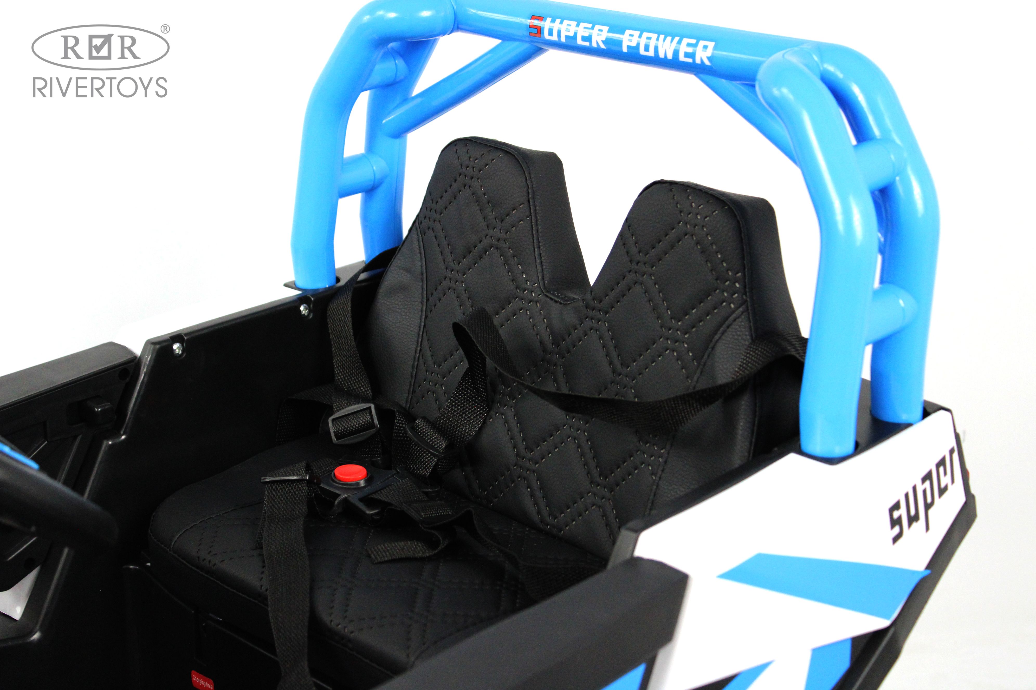 Электромобиль RIVERTOYS F888FF-BLUE С пультом ДУ - фото 13