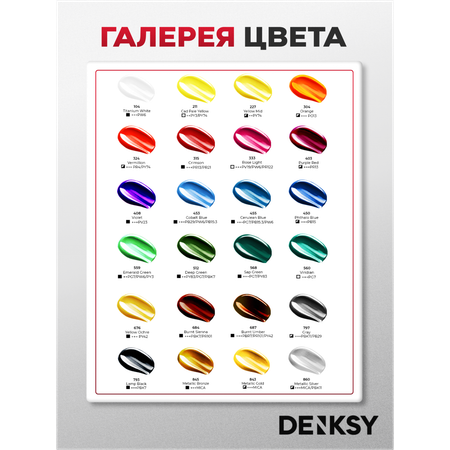 Краски акриловые DENKSY 24 цв.