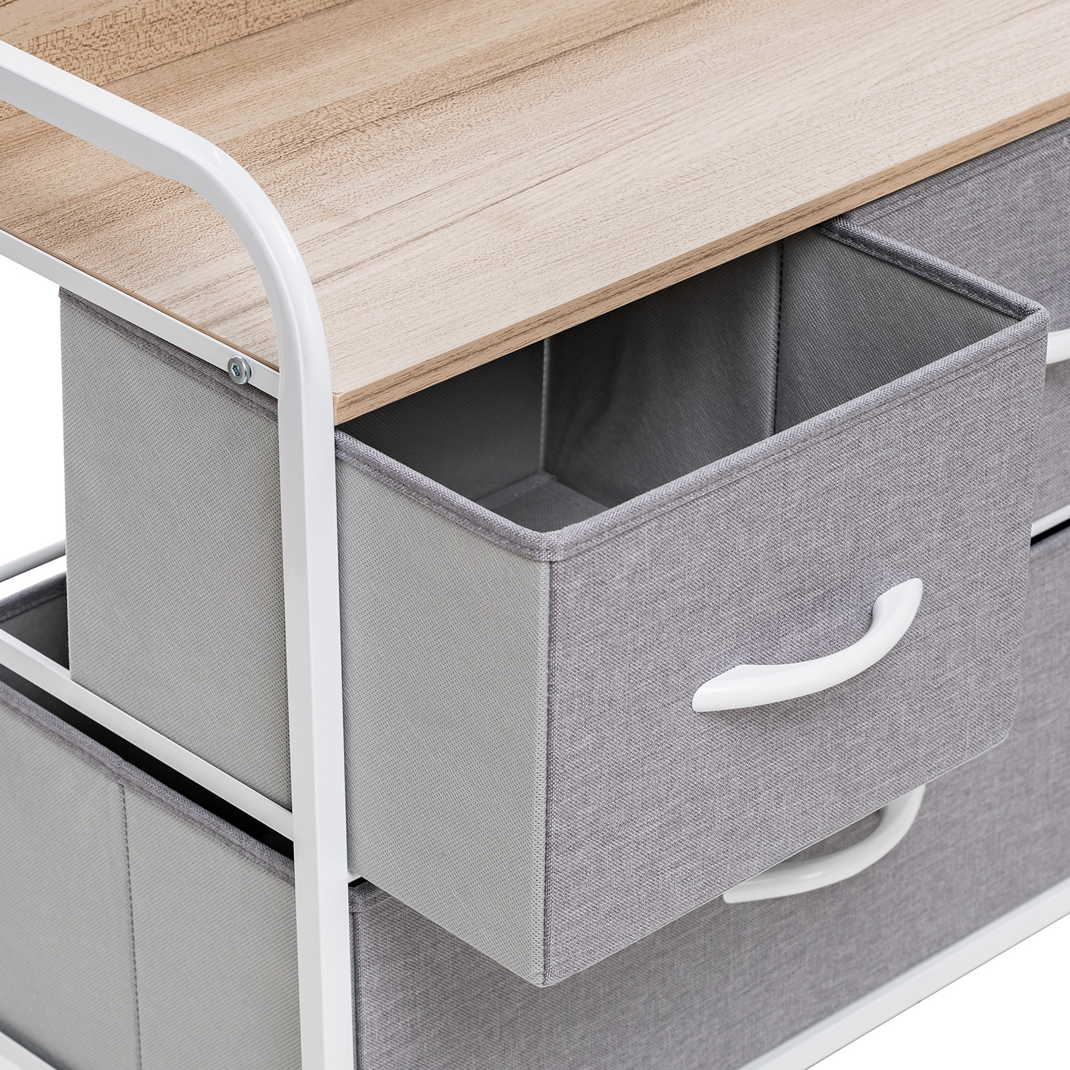 Комод Leset Ноа широкий (серый, белый) - фото 8