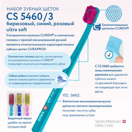 Зубная щетка классическая Curaprox 3 шт.