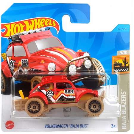 Автомобиль Hot Wheels Volkswagen BAJA BUG 1:64