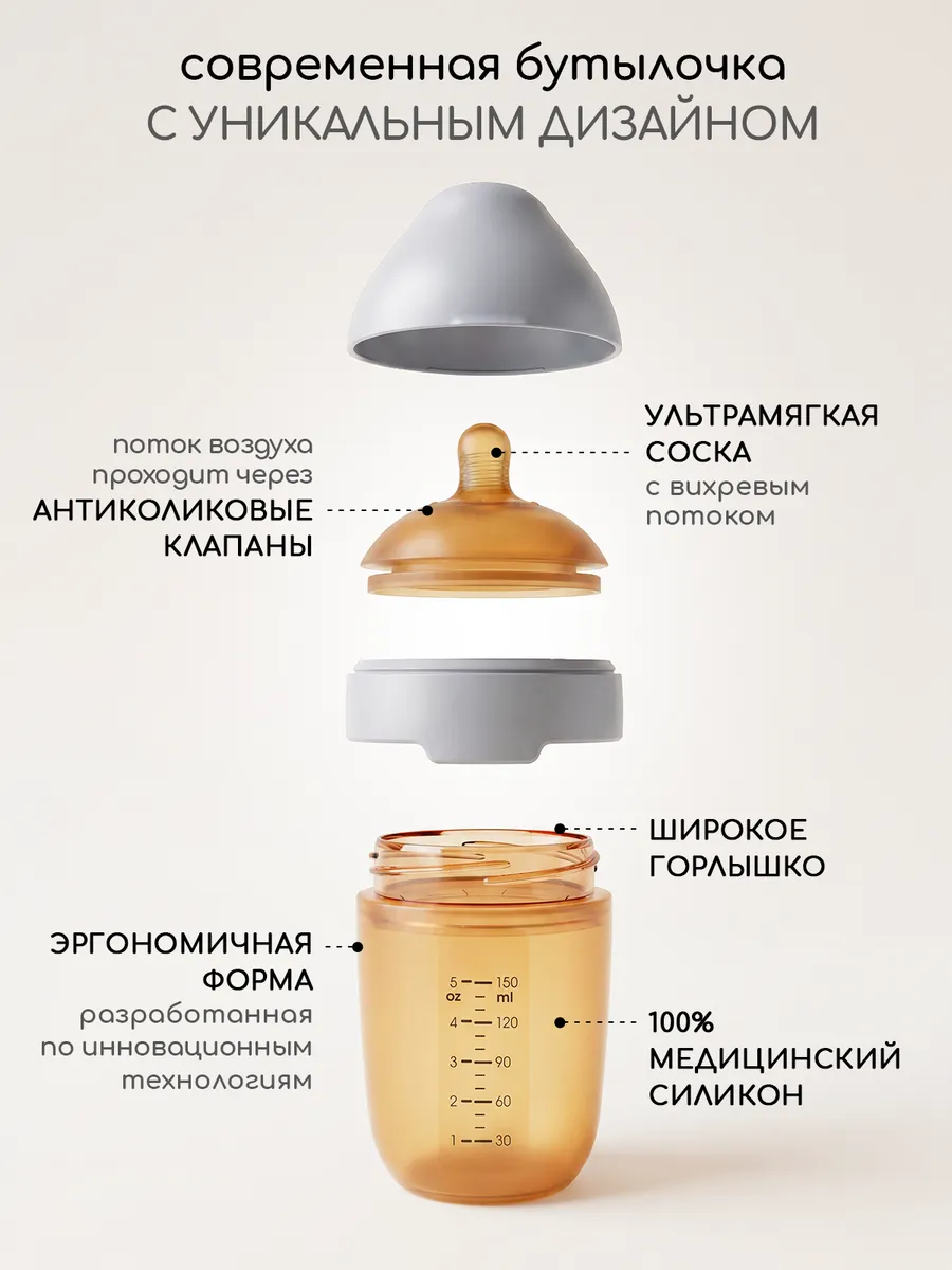 Бутылочка Miyoumi Anti-Colic 150 мл - фото 4