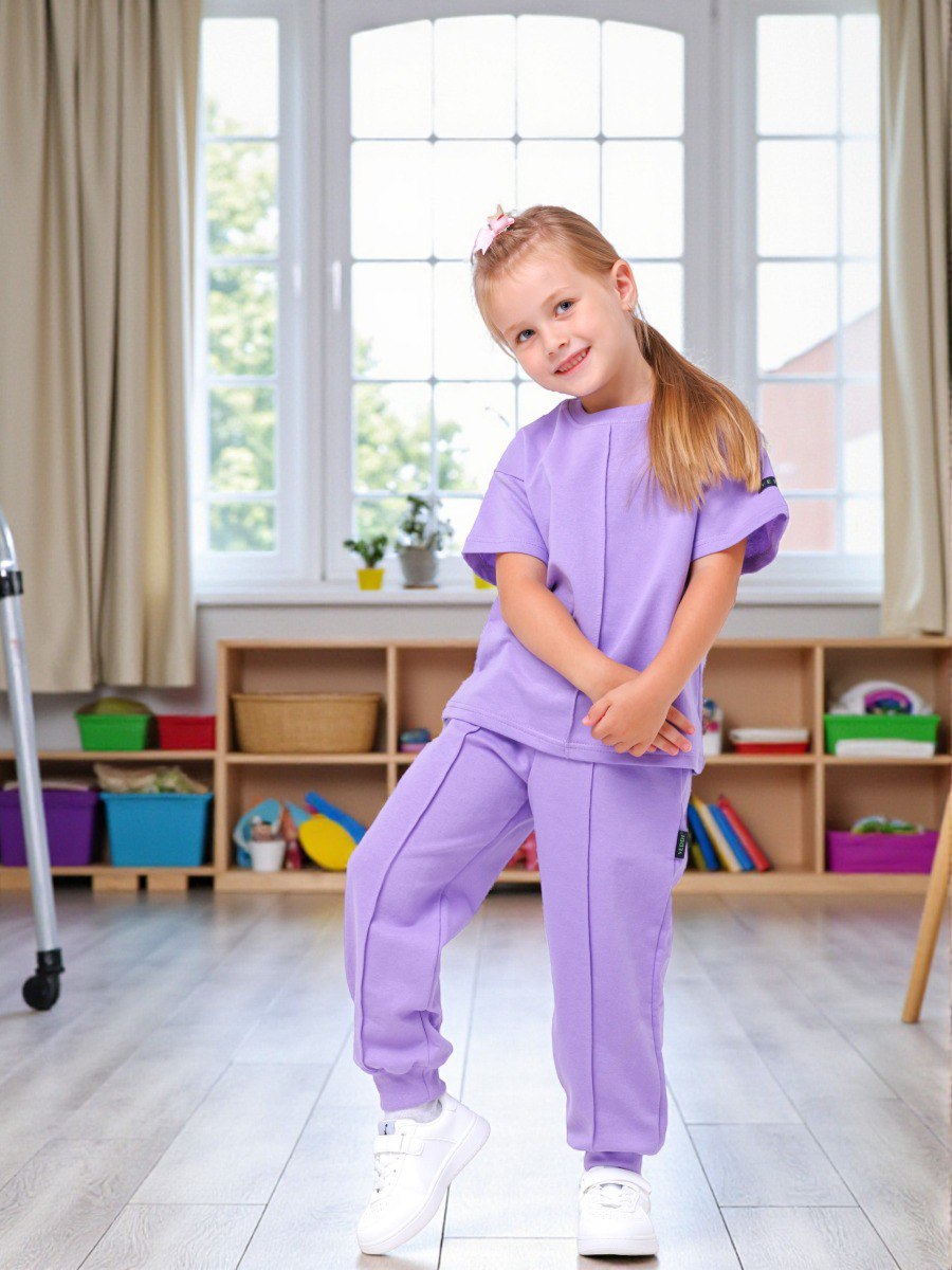 Спортивный костюм VEDDI 2080/6041фп-2024-сиреневый - фото 6