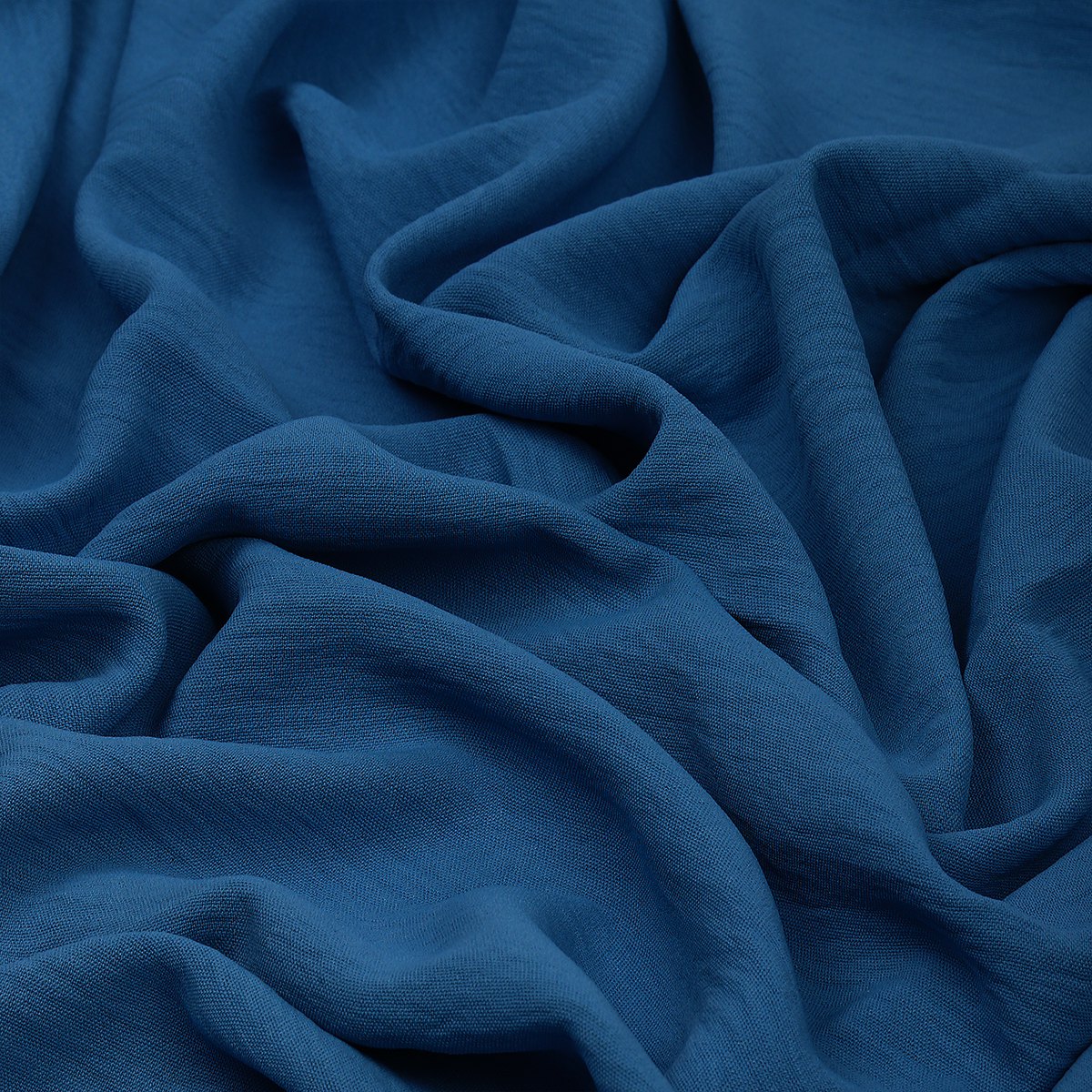 Ткань TBY Лен искусственный Манго цвет джинса уп.3м - фото 3