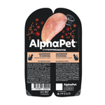 Влажный корм для кошек AlphaPet с цыпленком и клюквой 80г