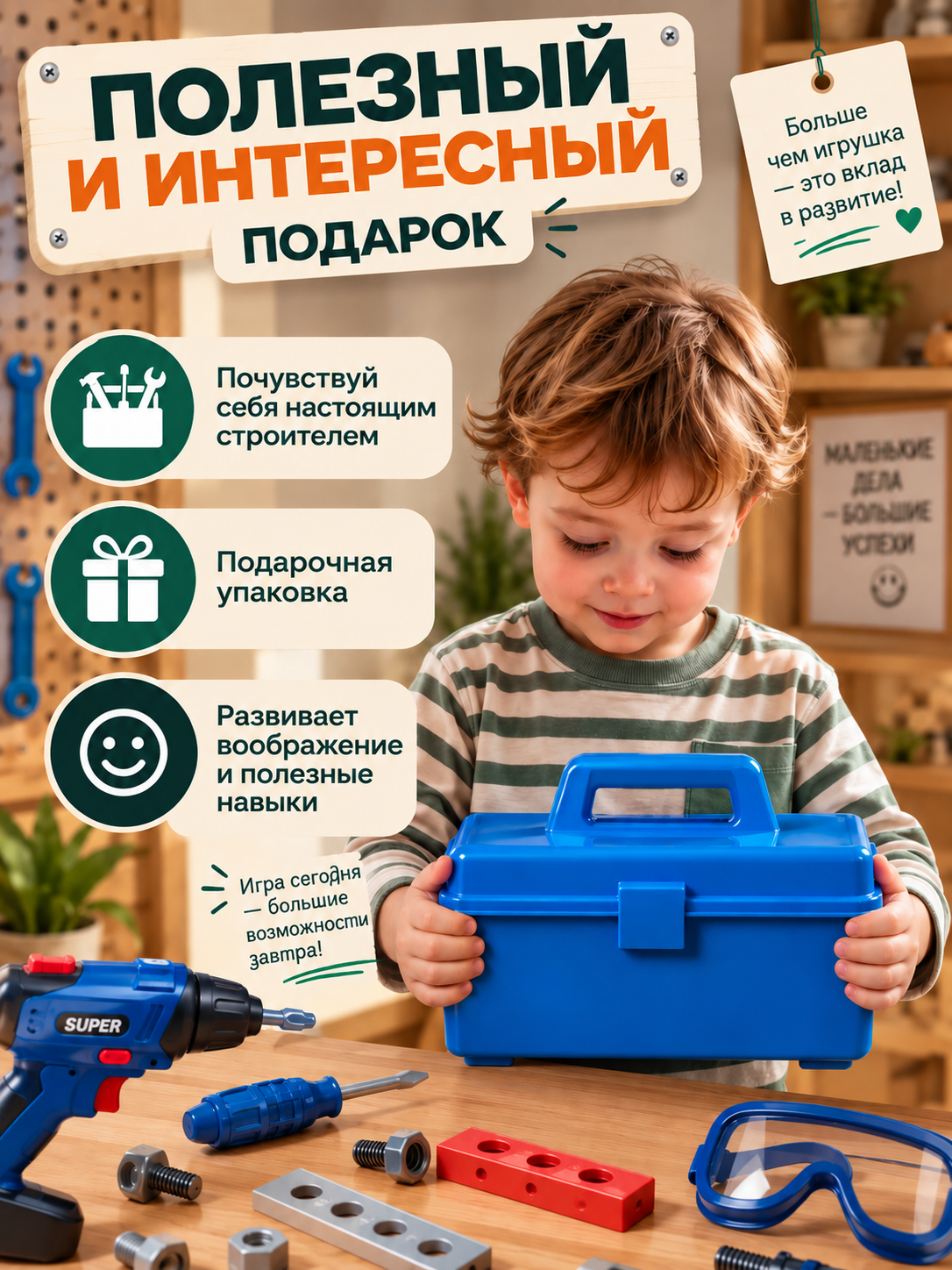 Игрушка TrendToys инструменты детские 52 предм. - фото 10
