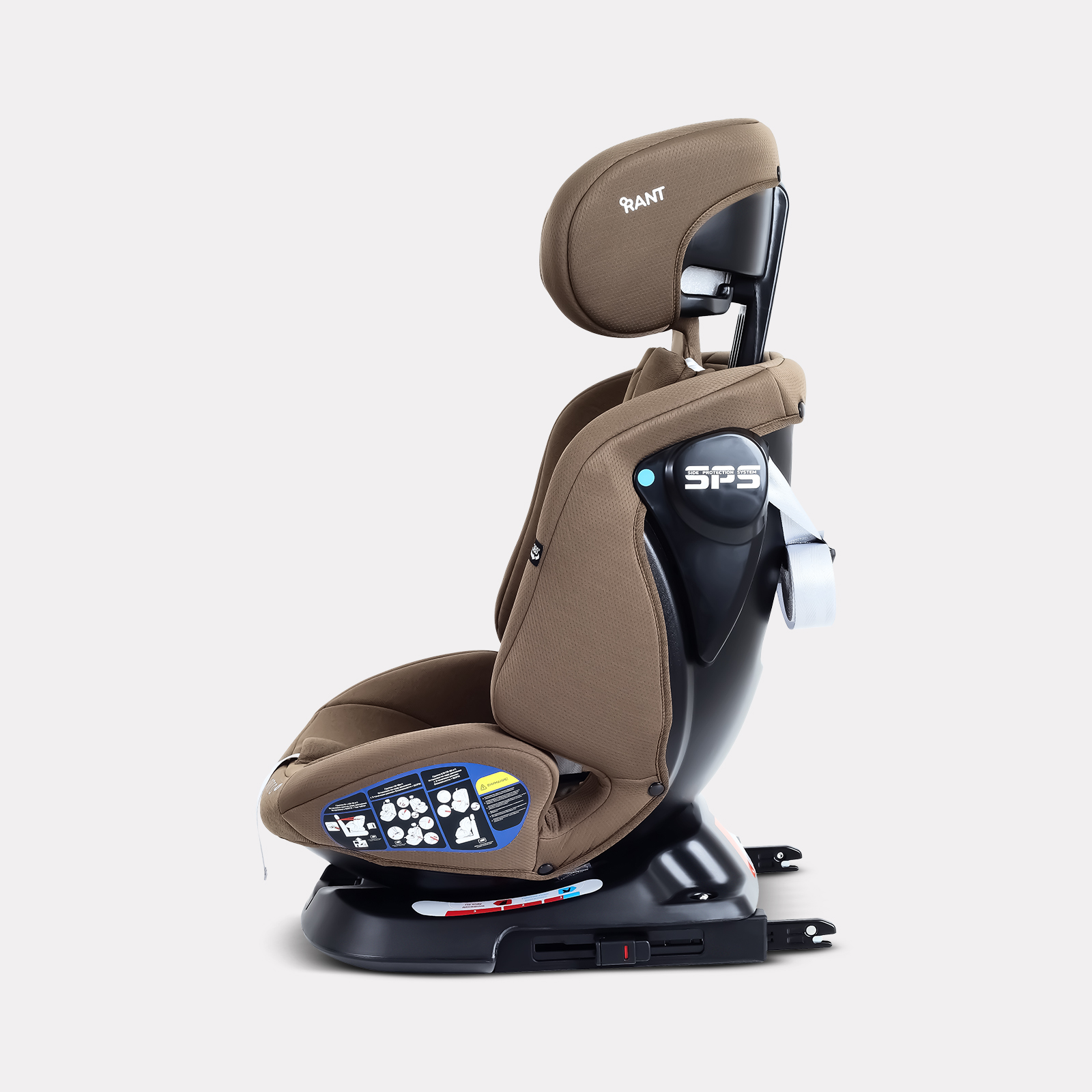 Автокресло Rant Nitro new isofix Isofix 0+/1/2/3 (0-36 кг) бежевый - фото 7