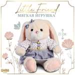 Мягкая игрушка Milo Toys «Little Friend» зайка в сиреневом платье