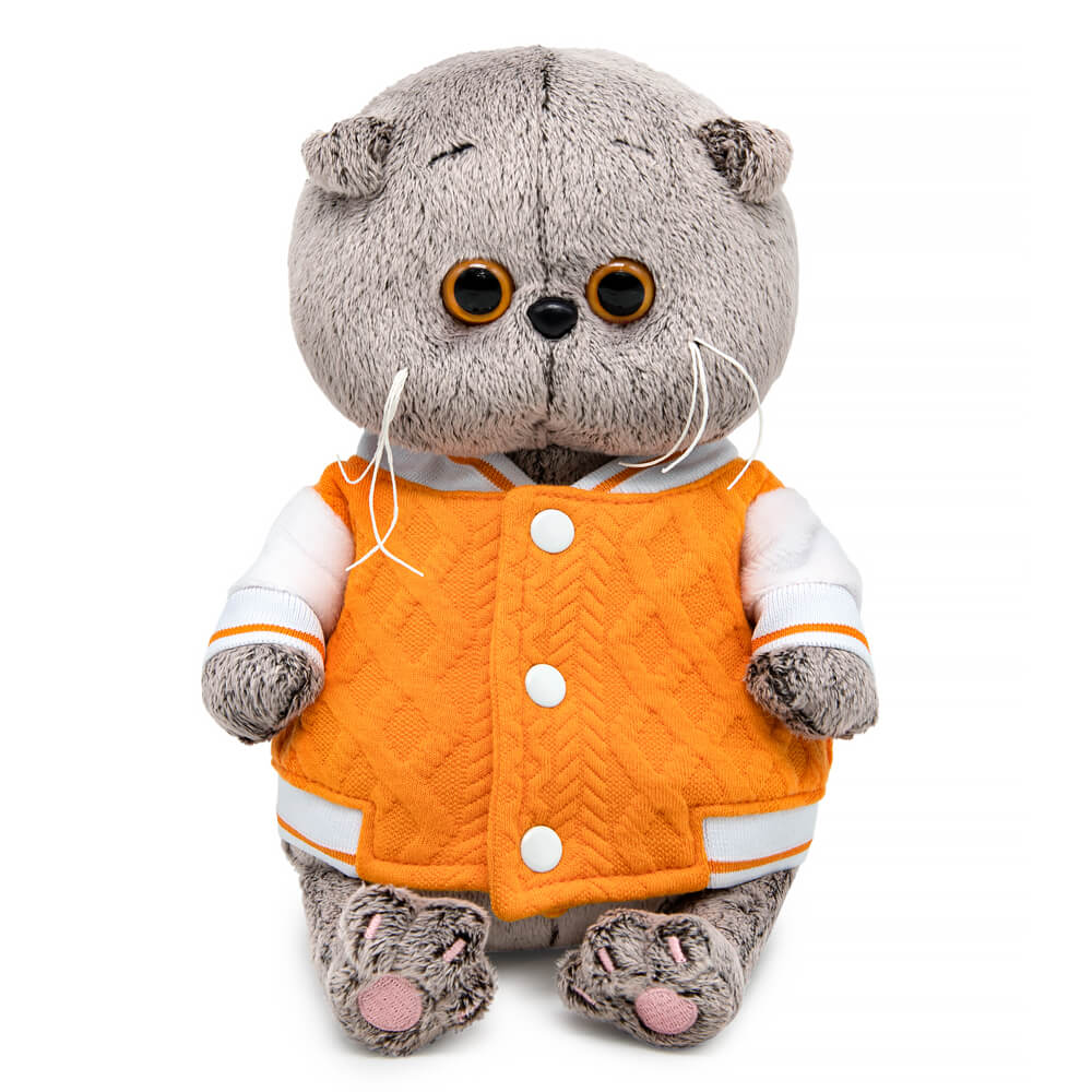 Мягкая игрушка BUDI BASA Басик в бомбере на кнопках - фото 1