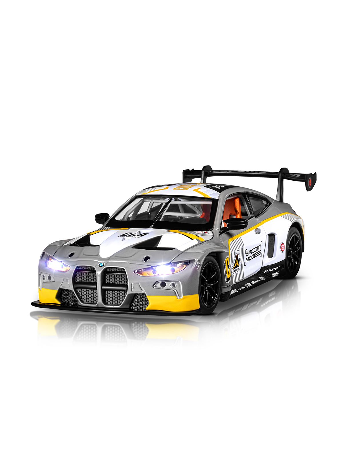 Автомобиль АВТОпанорама BMW M4 GT3 1:24 JB1251650 - фото 14