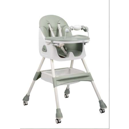 Стульчик для кормления Indigo Corn зеленый-серый