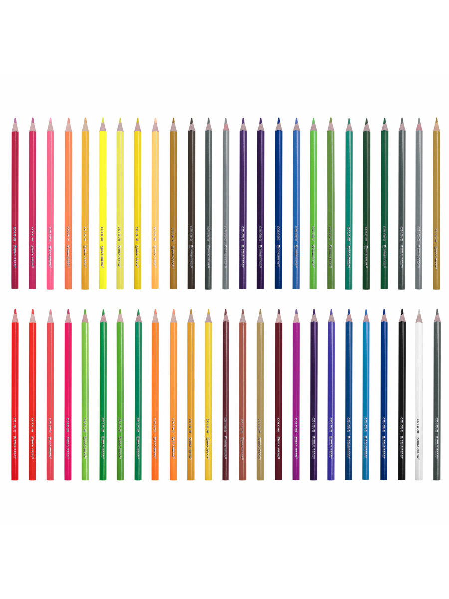 Карандаши цветные Brauberg 50 шт. - фото 10