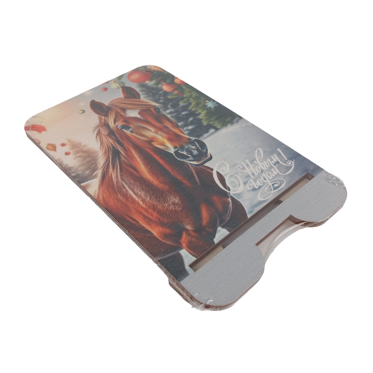 Подставка для телефона Задира новогодняя символ года Лошадь - фото 3