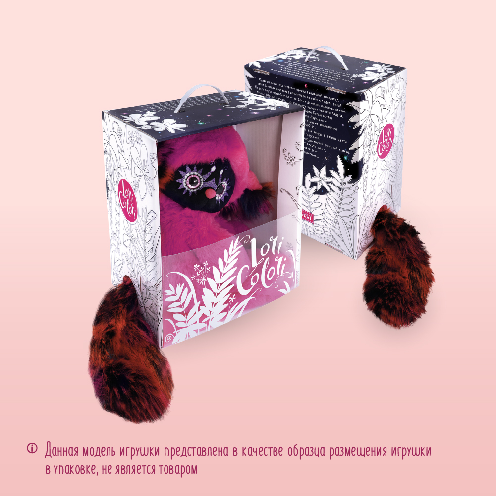 Мягкая игрушка BUDI BASA Лори Колори Юки белый 30 см LR30-04 - фото 10
