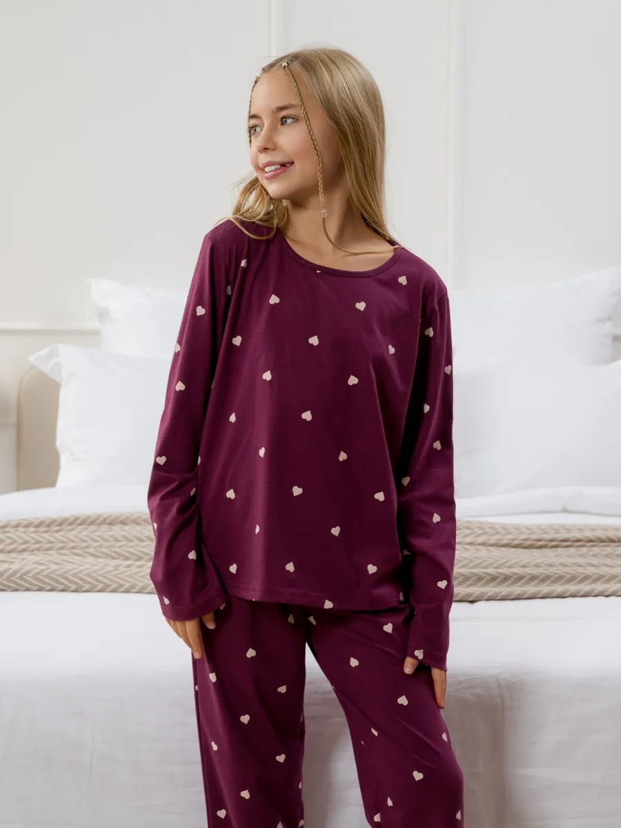 Пижама NATIVIA ПДКБ/сердечкинабордовом - фото 10