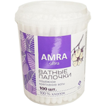 Ватные палочки Amra 100 шт.