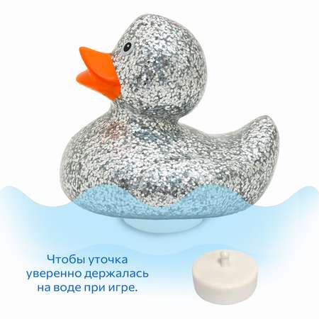 Игрушка Funny ducks Диско серебренная уточка