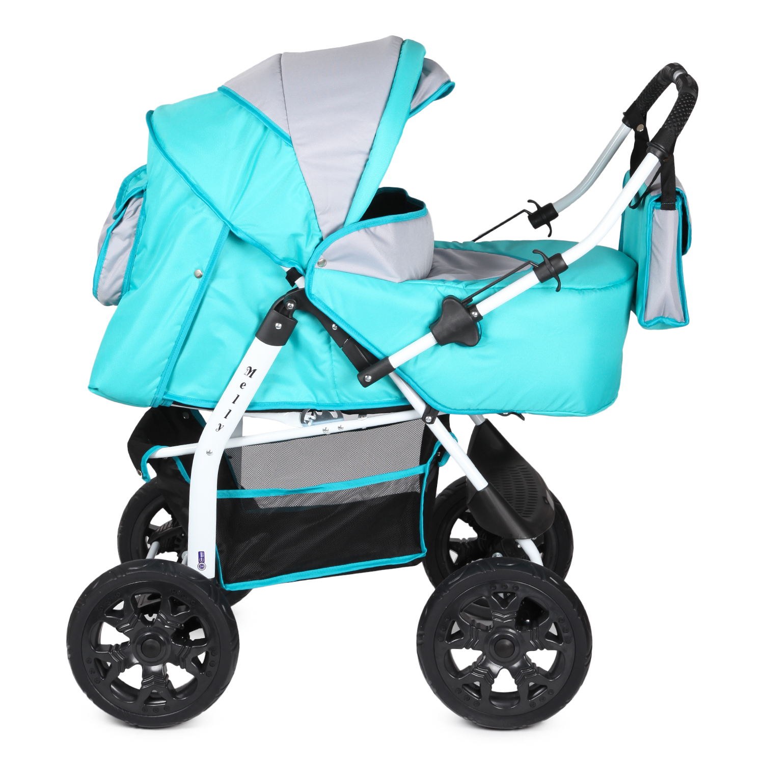 Коляска трансформер Babyton Blue голубой - фото 2