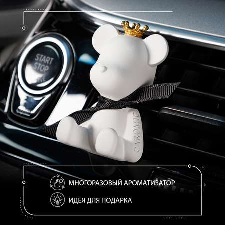 Ароматизатор для автомобиля CAROMIC Мишка с черной лентой