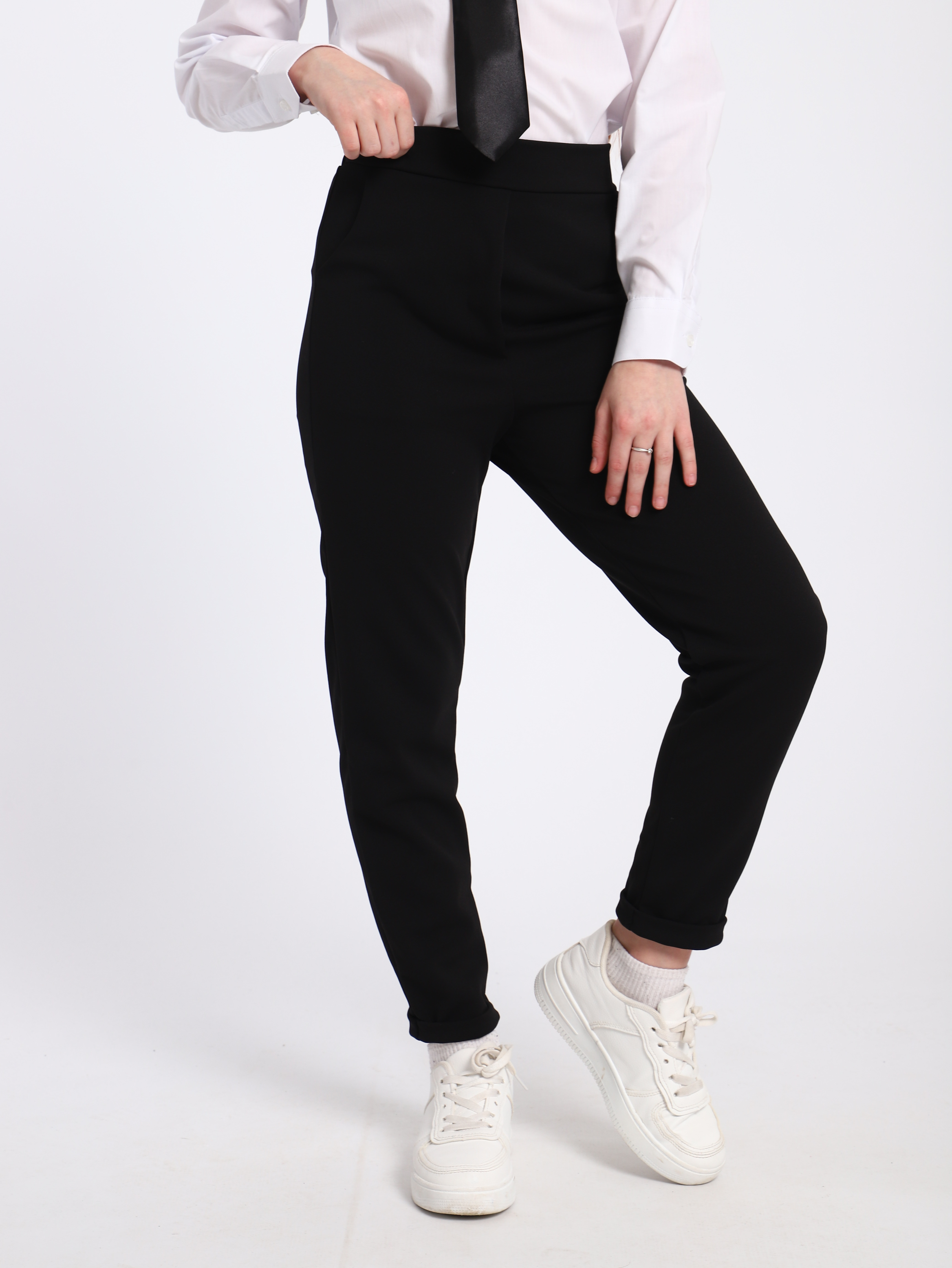 Брюки ЛАДОШКИ Брюки Мира черный - фото 14