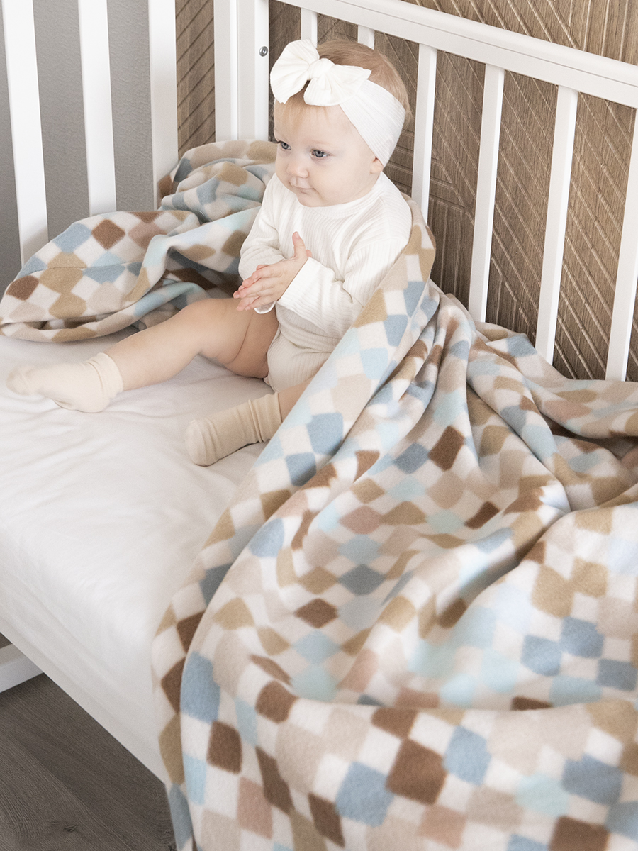 Плед флисовый Baby Nice Арлекино 100х140 см - фото 3