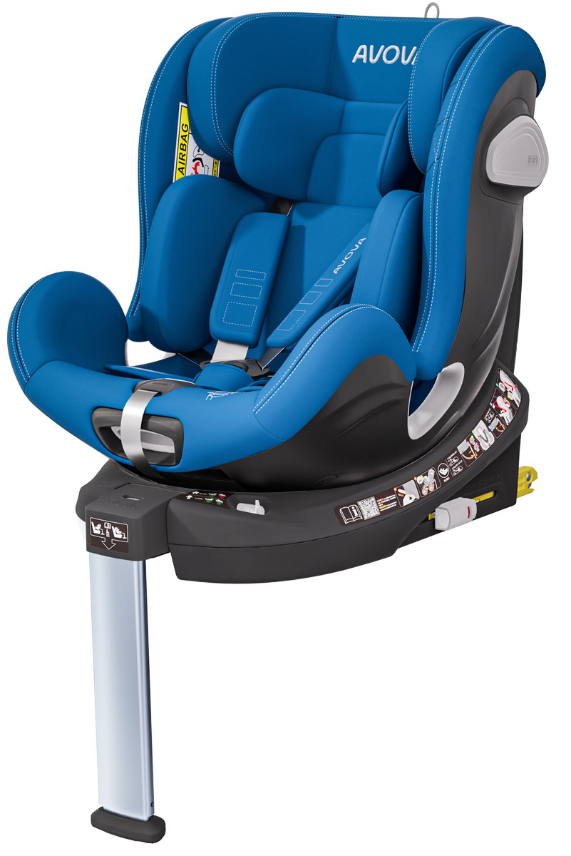 Автокресло Avova Swan Fix i-size Isofix 0+/1/2 (0-25 кг) синий - фото 1