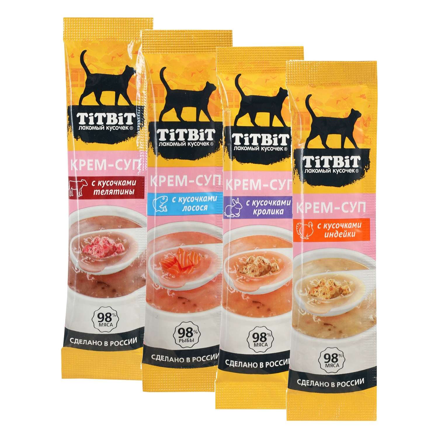 Лакомство для кошек TITBIT Крем-суп Новогодняя коллекция 40г - фото 3