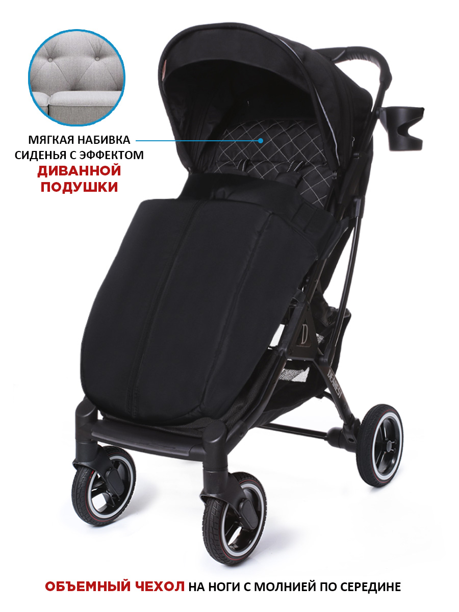 Коляска прогулочная DEAREST 819 PLUS антрацитовый - фото 2