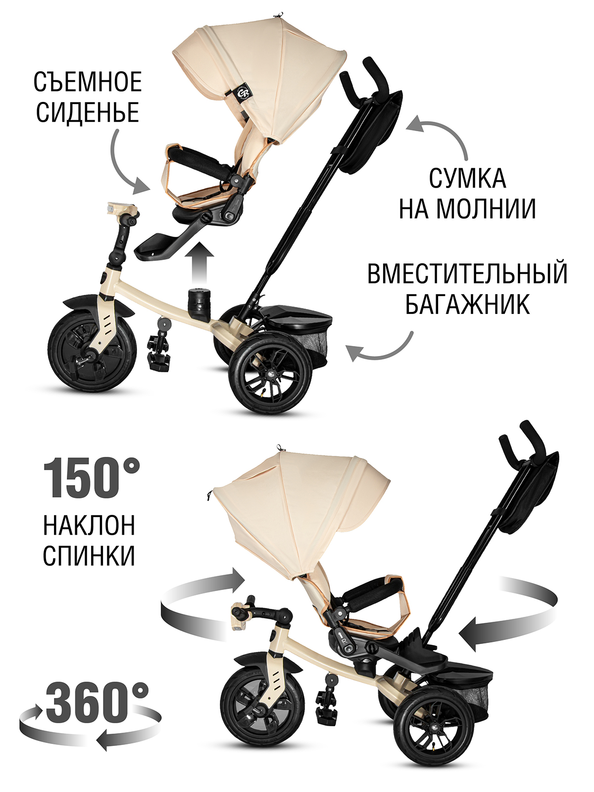 Трехколесный велосипед CITYRIDE - фото 2
