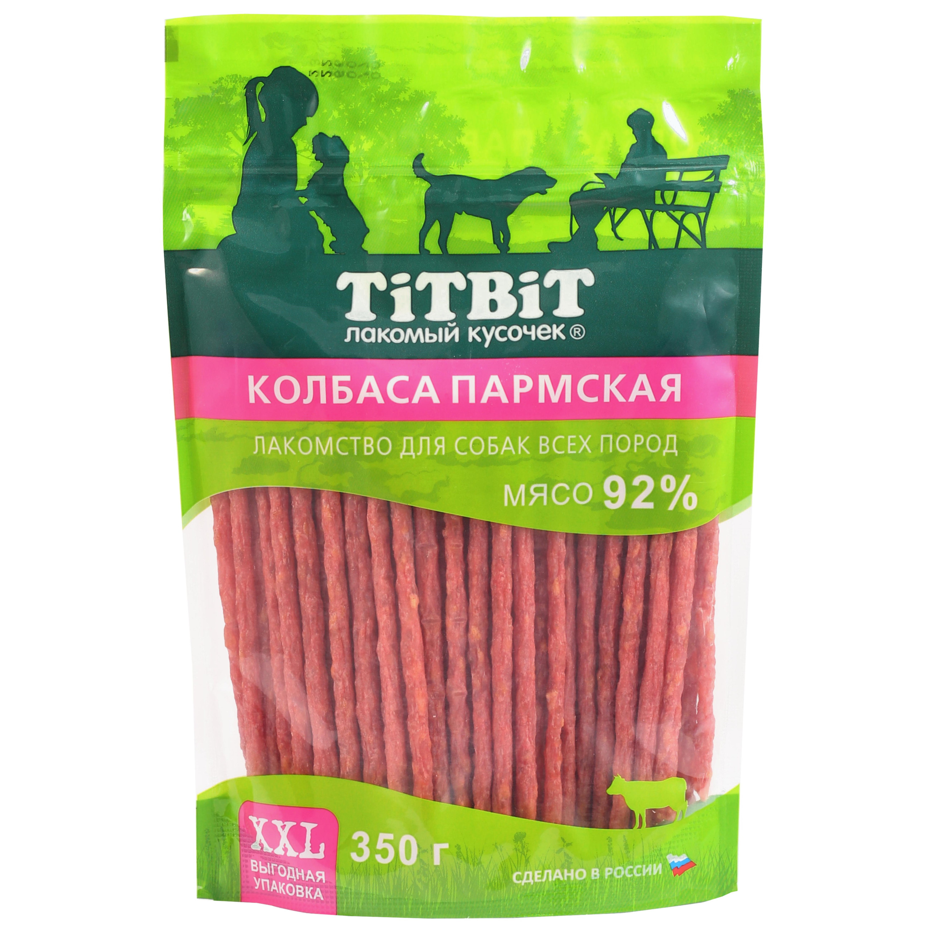 Лакомство для собак TITBIT 350г Колбаса Пармская для всех пород - фото 1