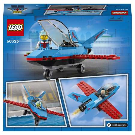 Конструктор LEGO City GreatVehicles Трюковый самолёт блочный