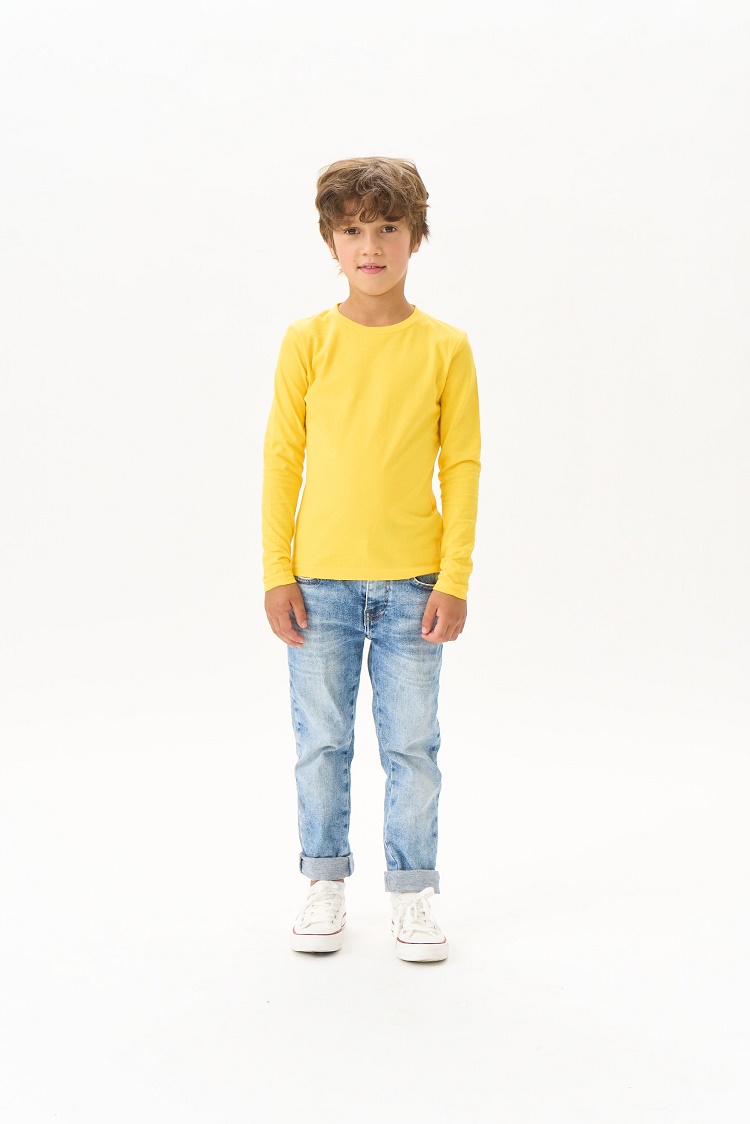 Лонгслив UZCOTTON K-L/Тем.желтый - фото 3