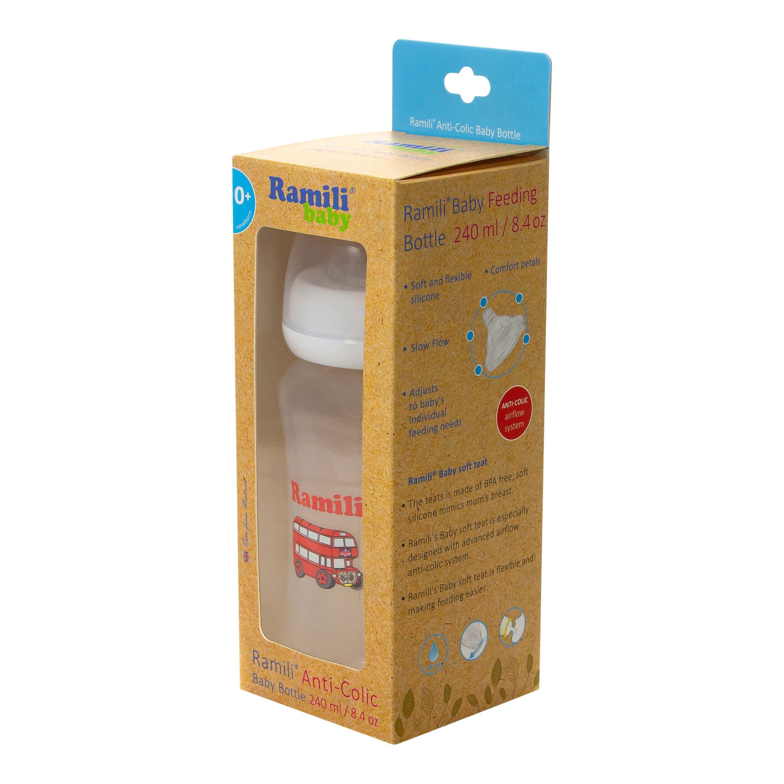Бутылочка Ramili Anti-Colic 240 мл 1 шт. - фото 11