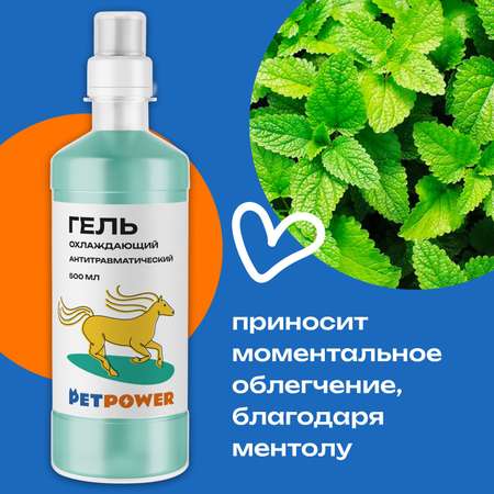 Гель охлаждающий PETPOWER антитравматический
