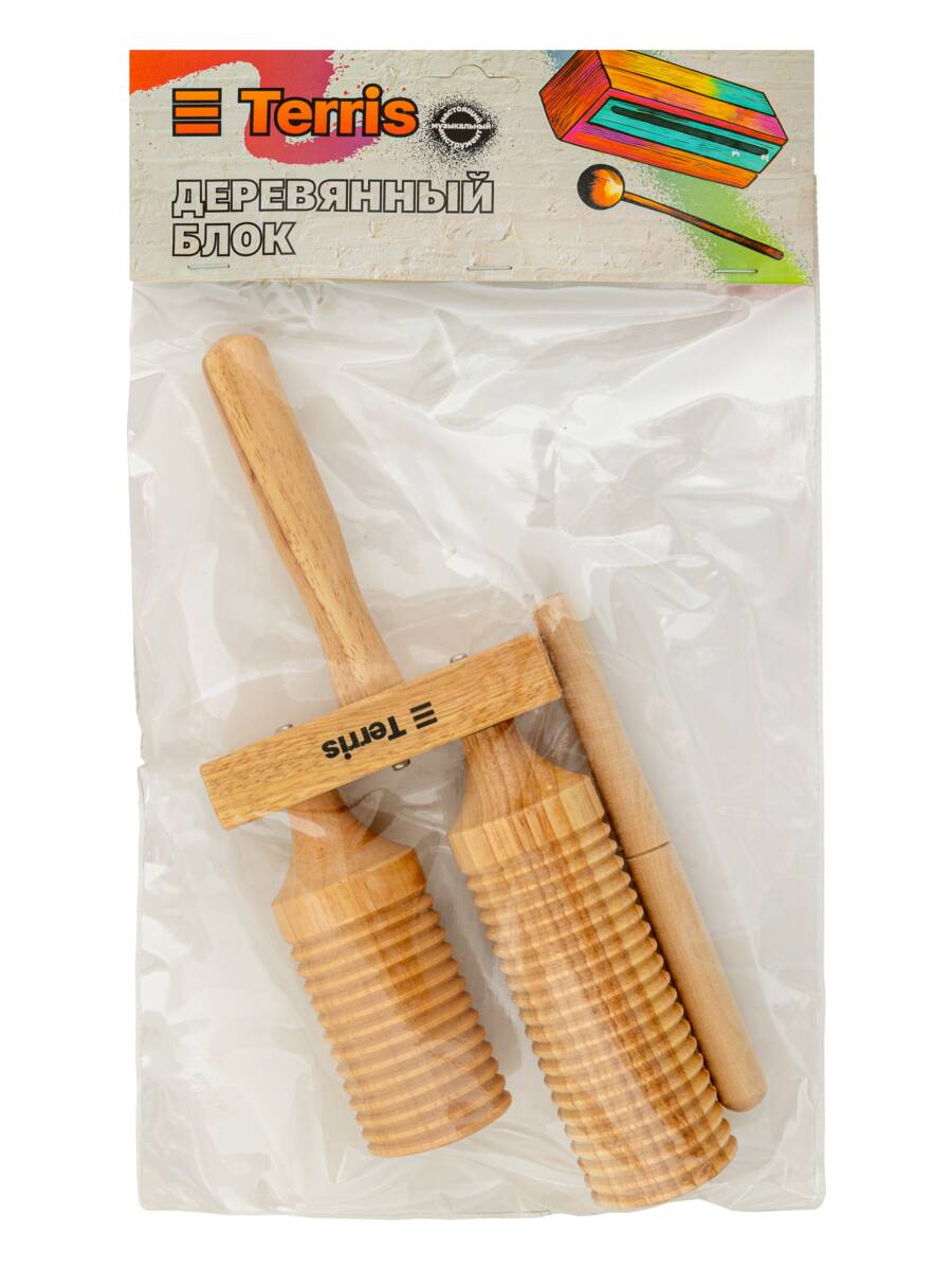 Игрушка музыкальная Terris Тон-блок ABK-226 бубен - фото 3