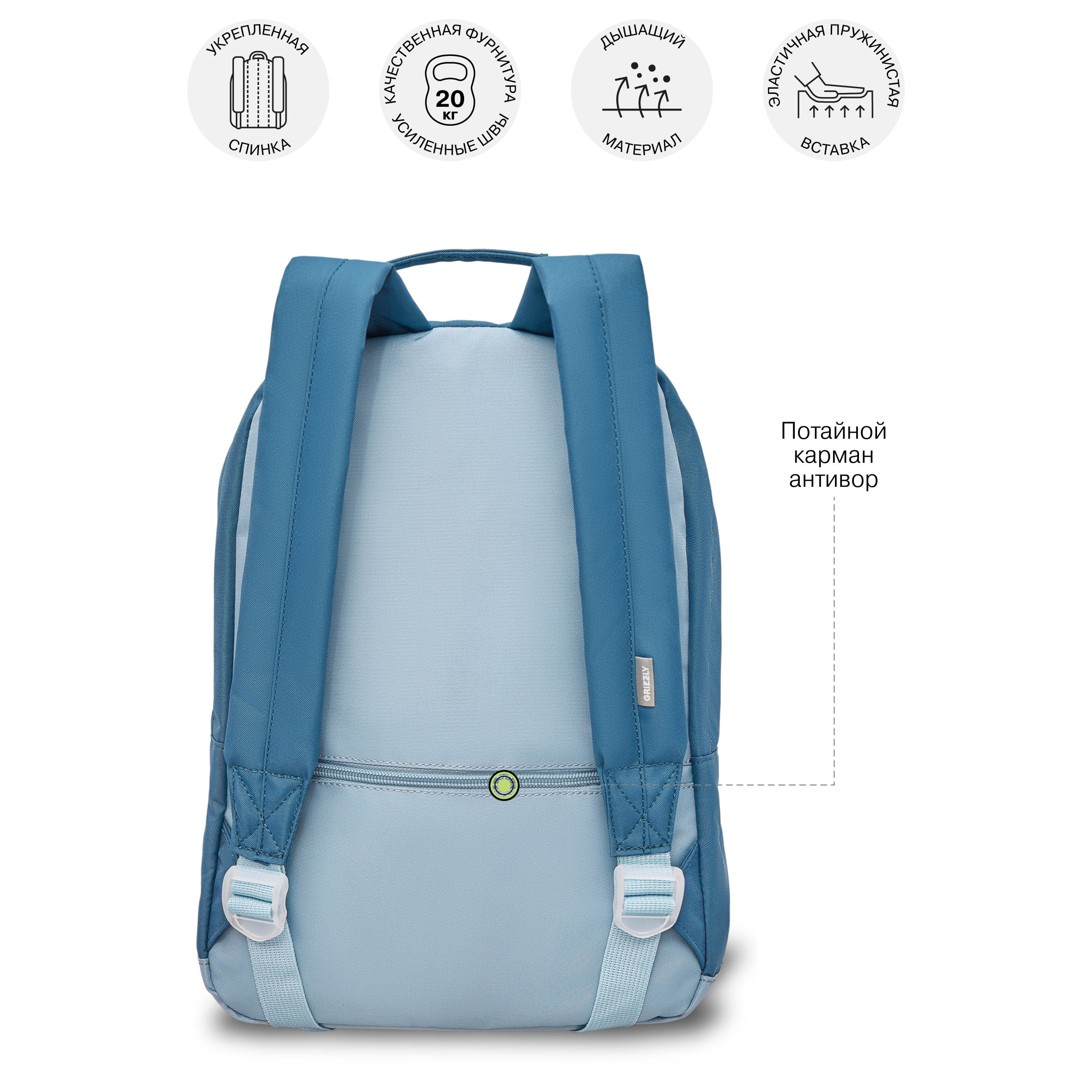 Рюкзак Grizzly для девочки - фото 9