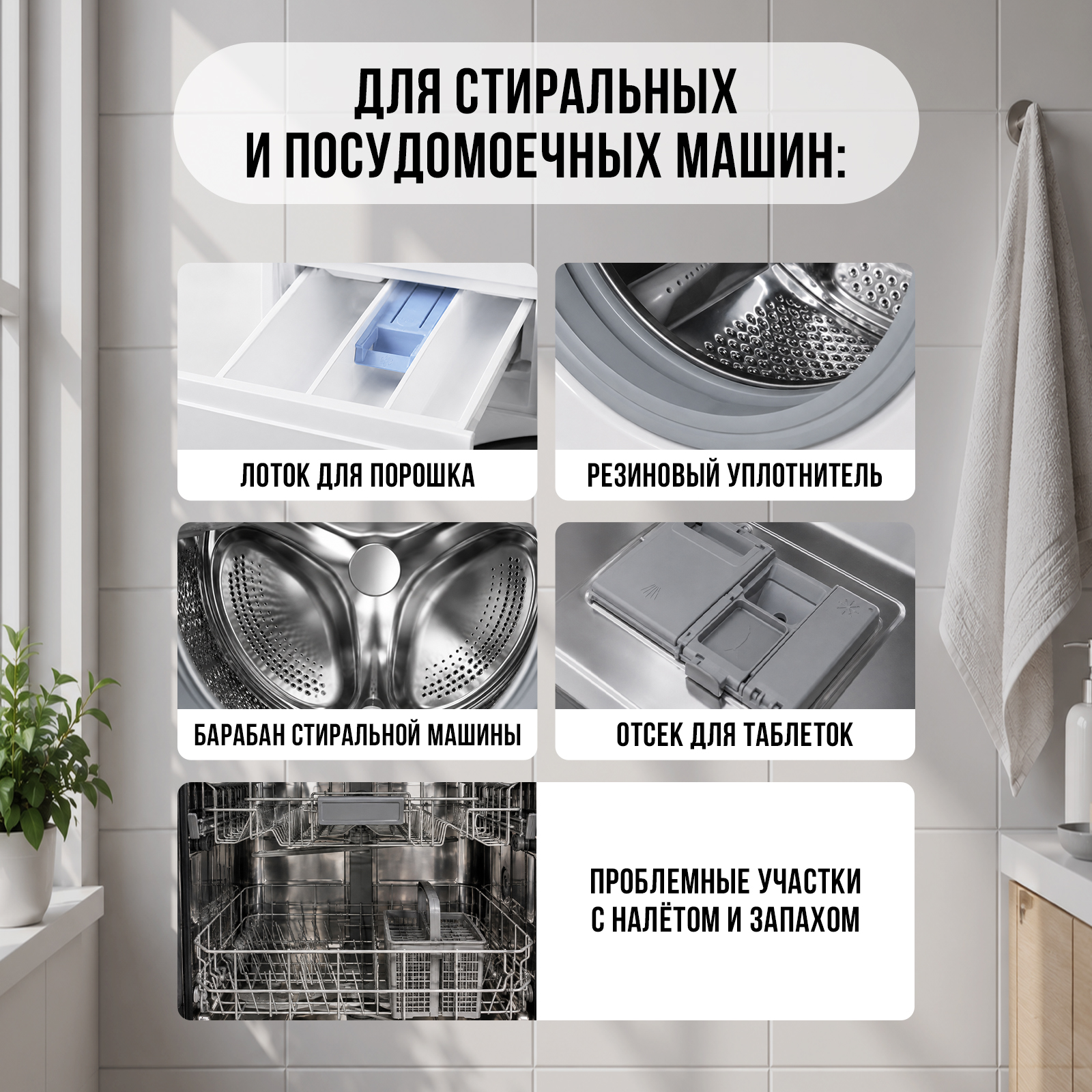 Чистящее средство RASTVOR антиплесень 500 мл для стиральных машин - фото 4
