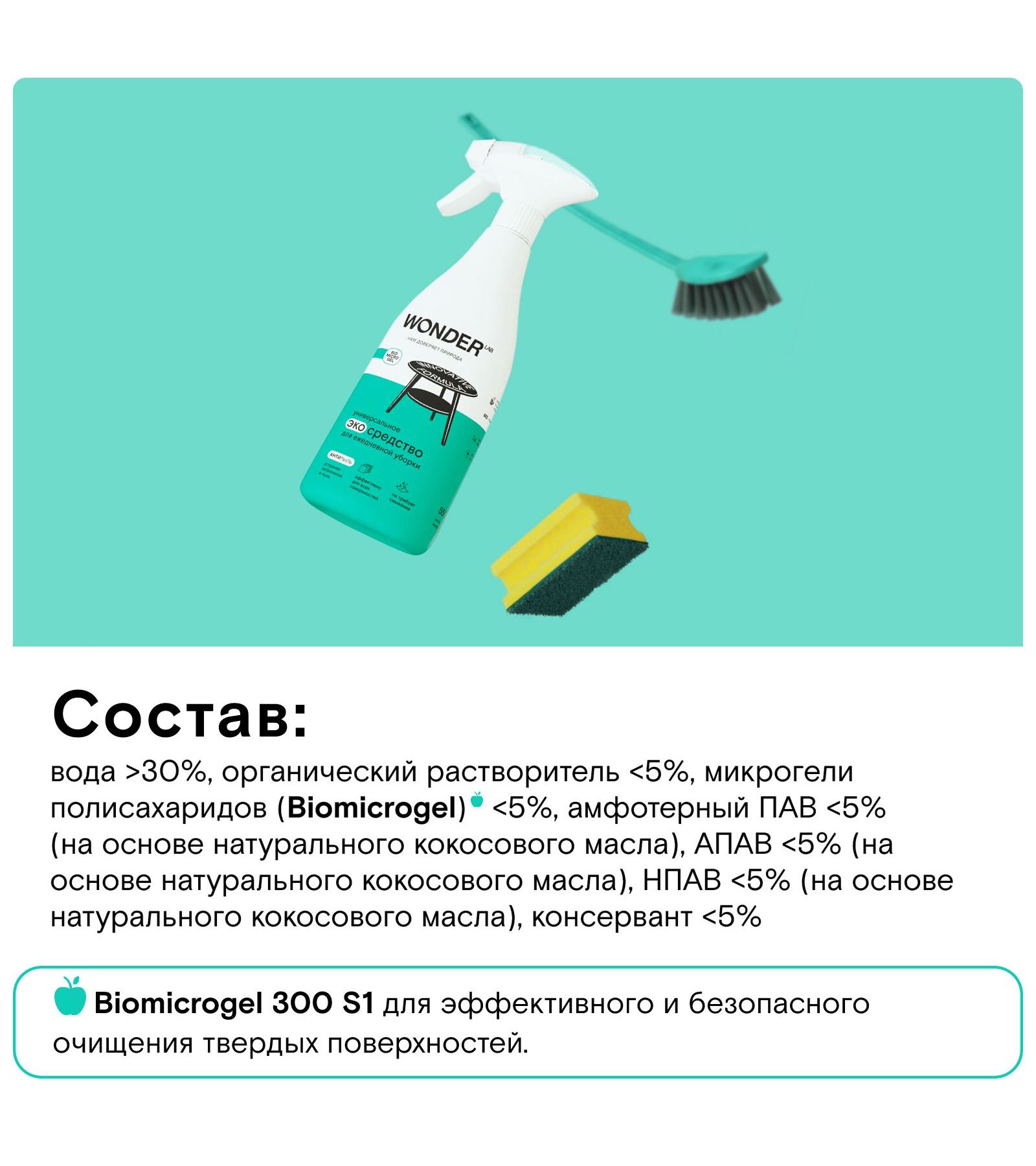 Моющее средство WONDER Lab 550 мл - фото 8