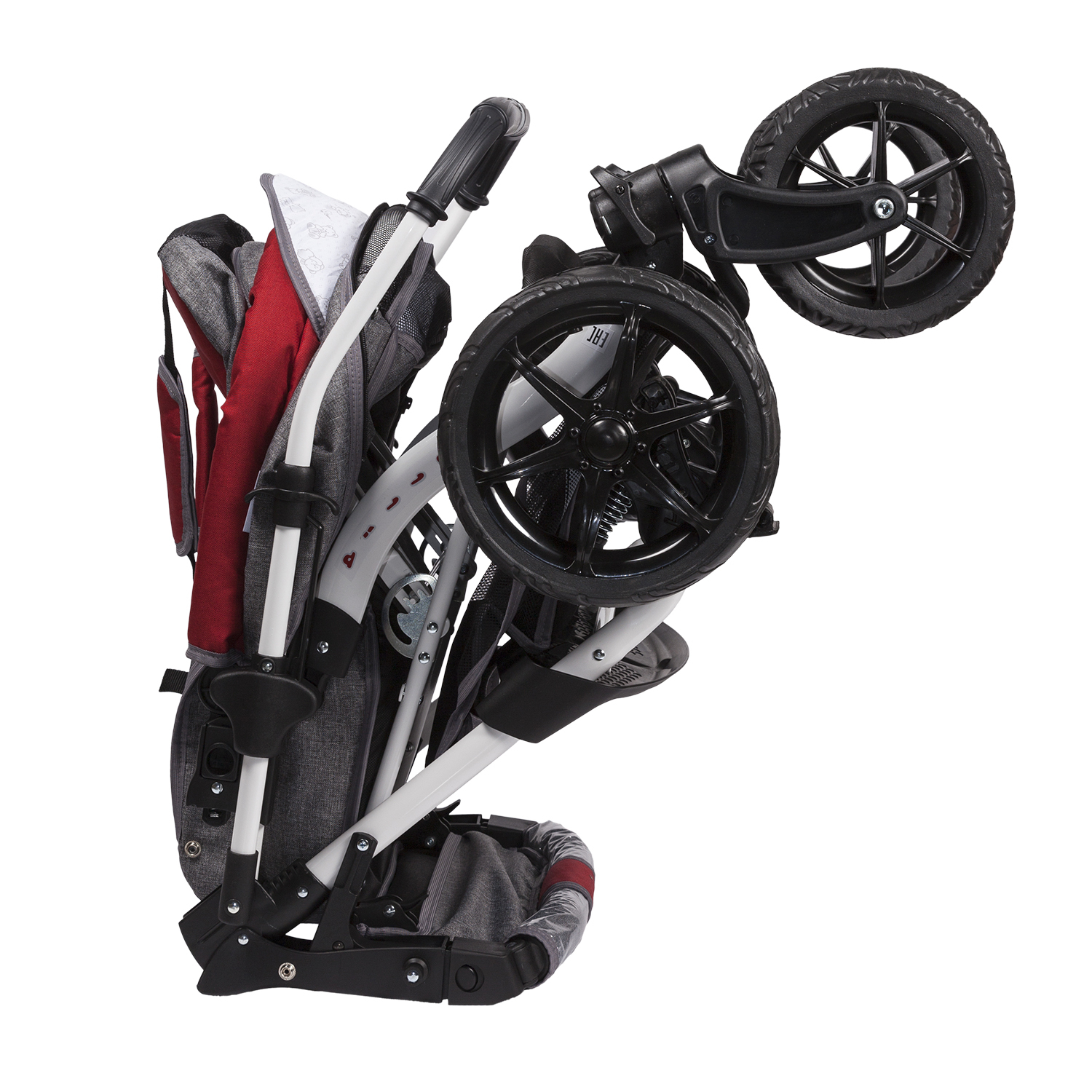 Коляска трансформер Babyton Pillo OX Grey-Red - фото 20