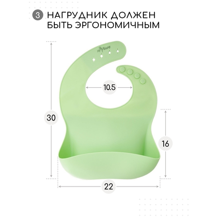 Нагрудник Miyoumi силикон