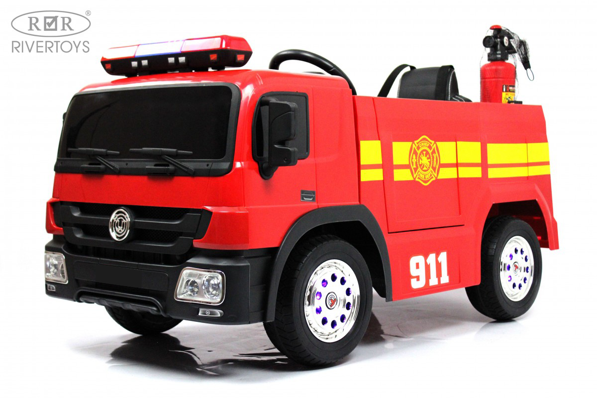 Электромобиль RIVERTOYS A555AA-RED С пультом ДУ - фото 8