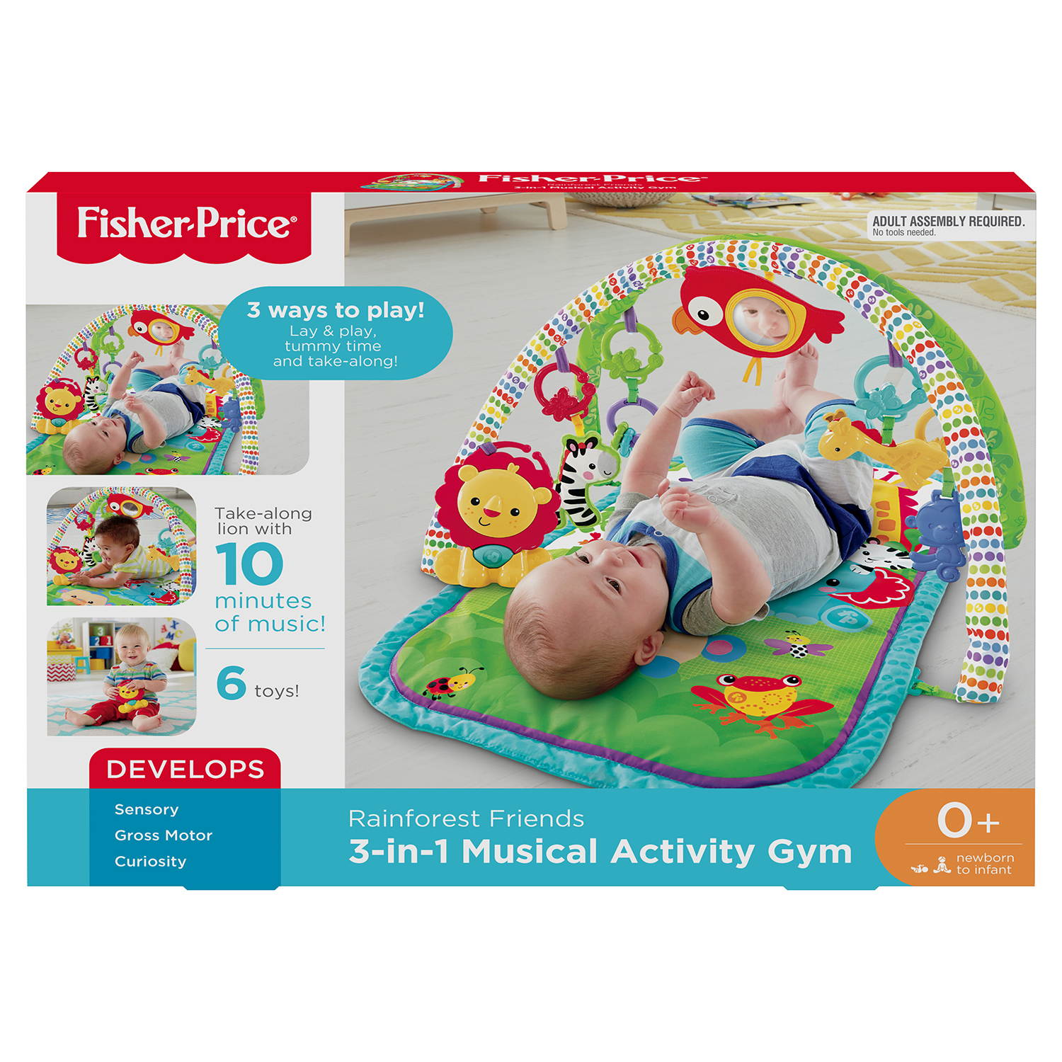 Коврик Fisher Price Друзья из тропического леса - фото 2