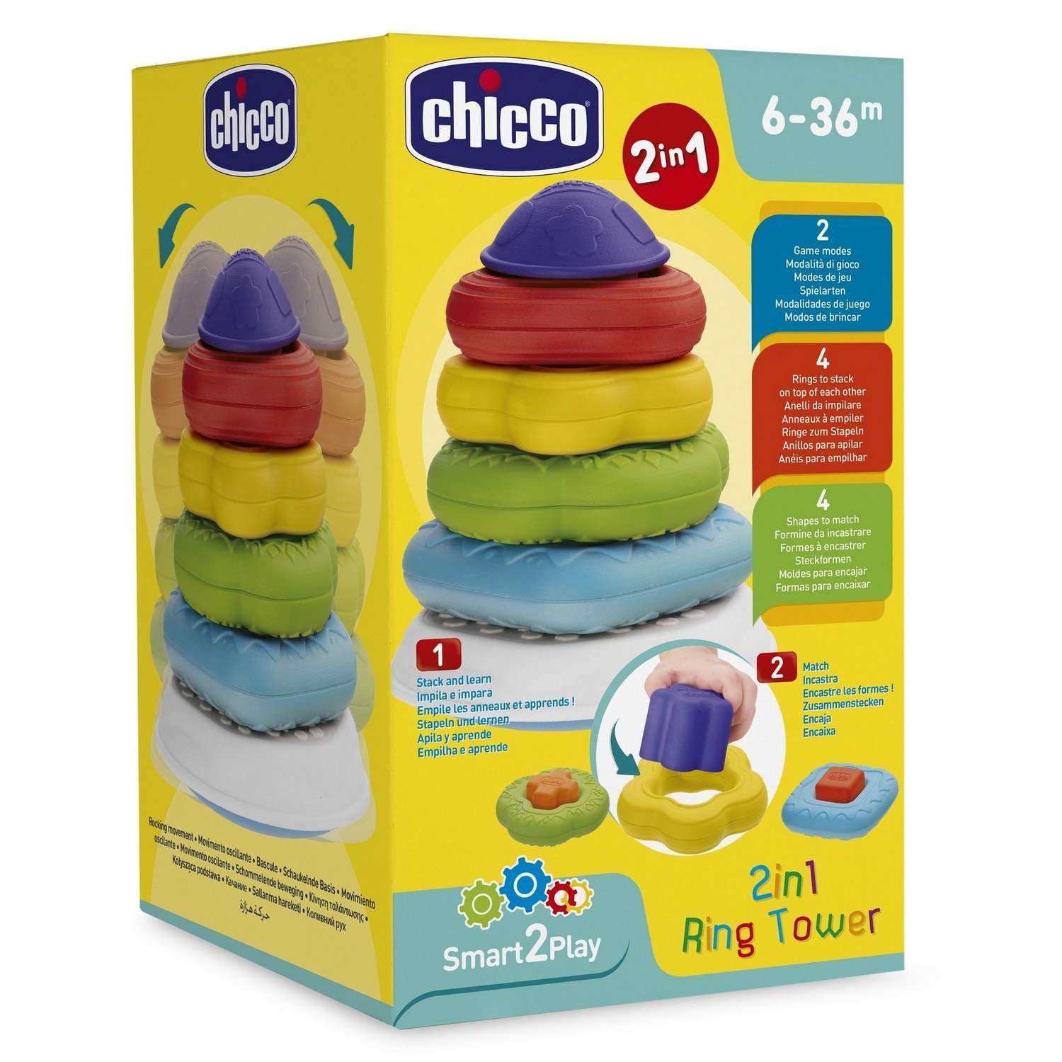 Игрушка Chicco пирамидка - фото 6