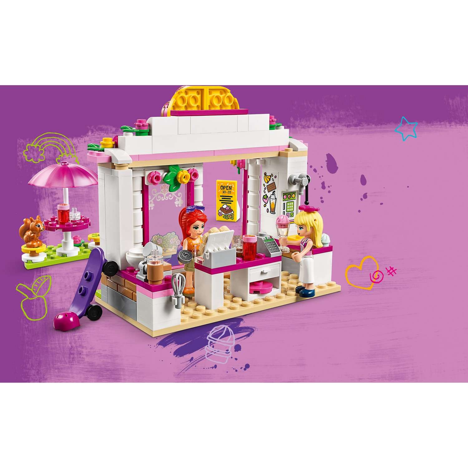 Конструктор LEGO Friends Кафе в парке Хартлейк Сити блочный - фото 12