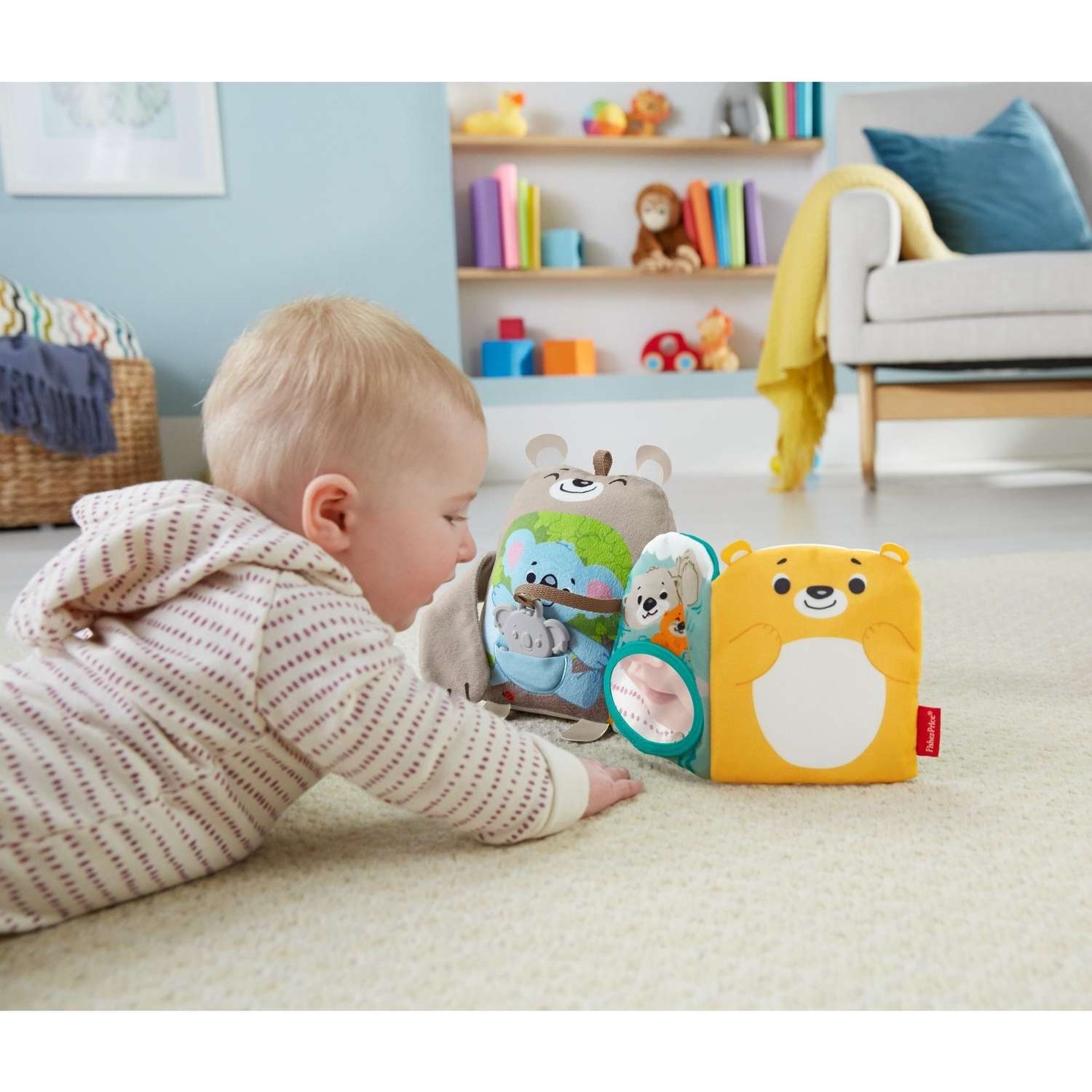 Игрушка Fisher Price Книга обучающая мягкая GJD37 - фото 14