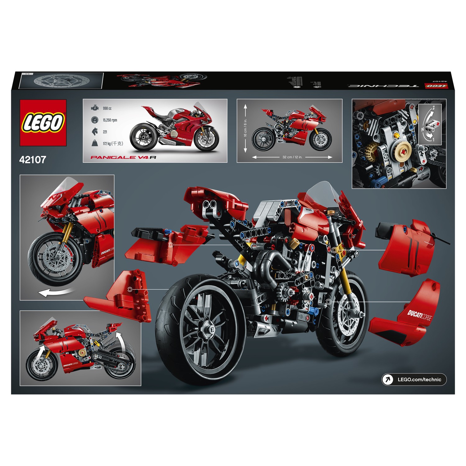 Конструктор LEGO Technic Ducati Panigale 646 дет. - фото 3