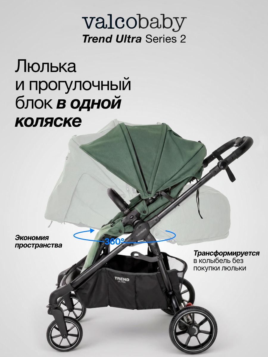 Коляска прогулочная Valco baby Trend Ultra серия 2 зеленый - фото 2